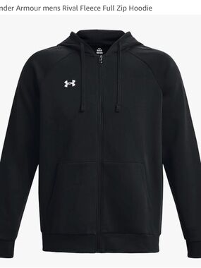 Under Armour Black Full-Zip Performance Hoodie